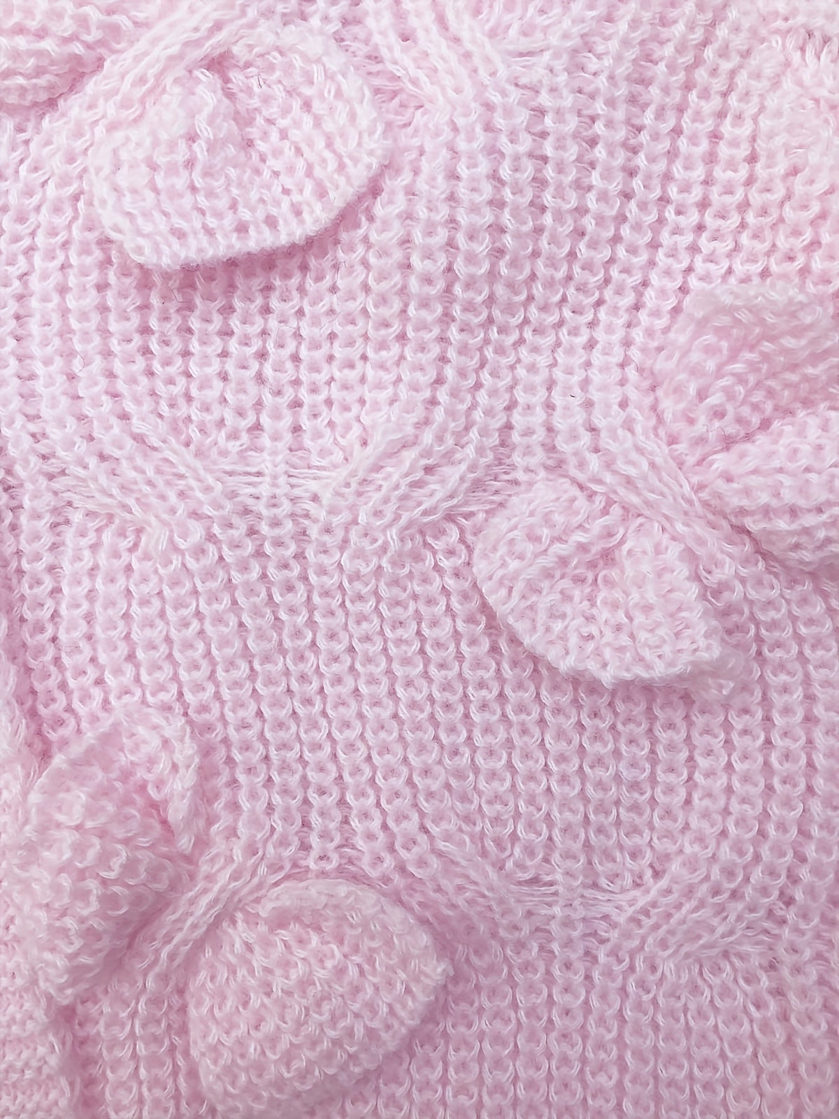 Rose – Bow-Detail Cable-Knit Cardigan