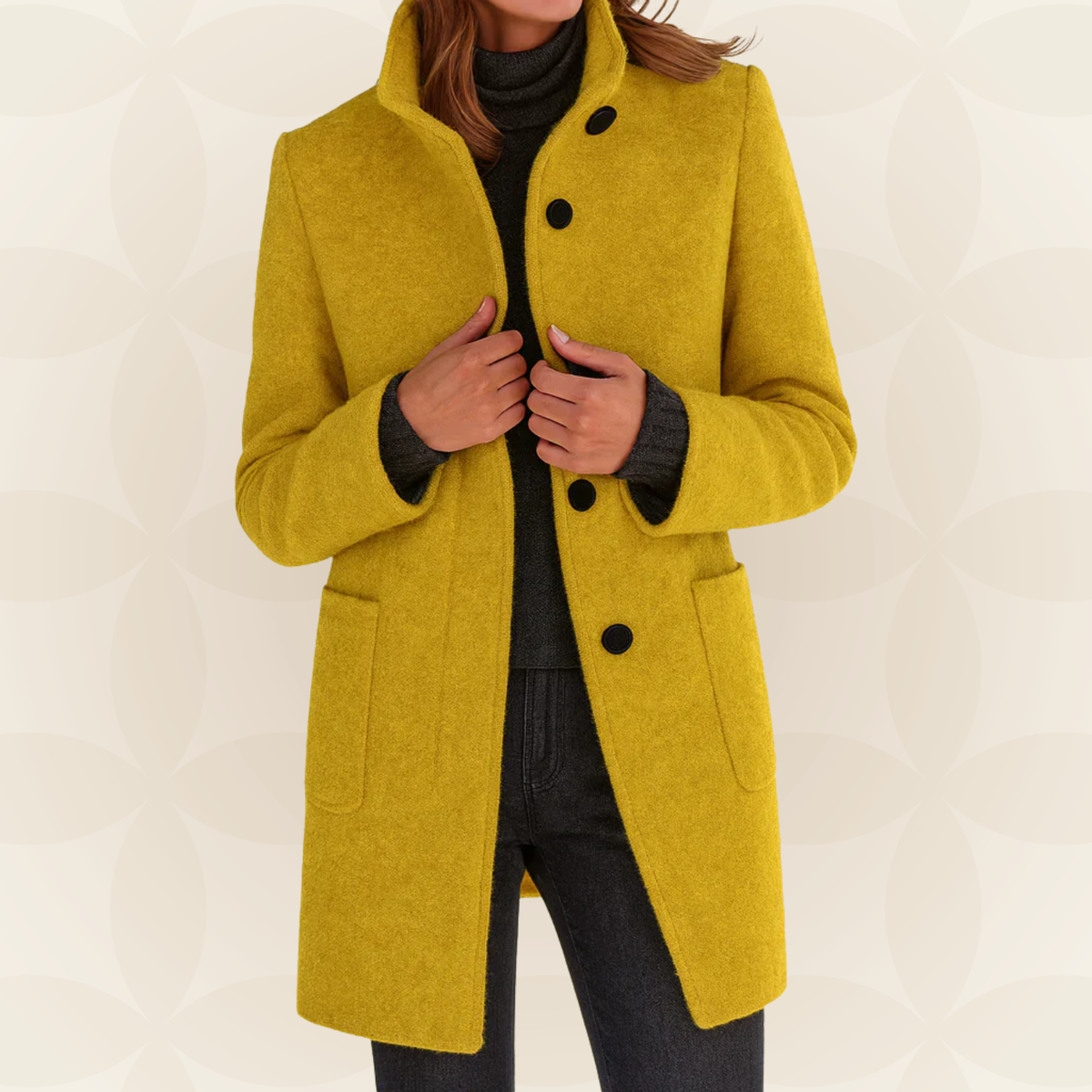 Debbie – Tailored Stand-Collar Coat