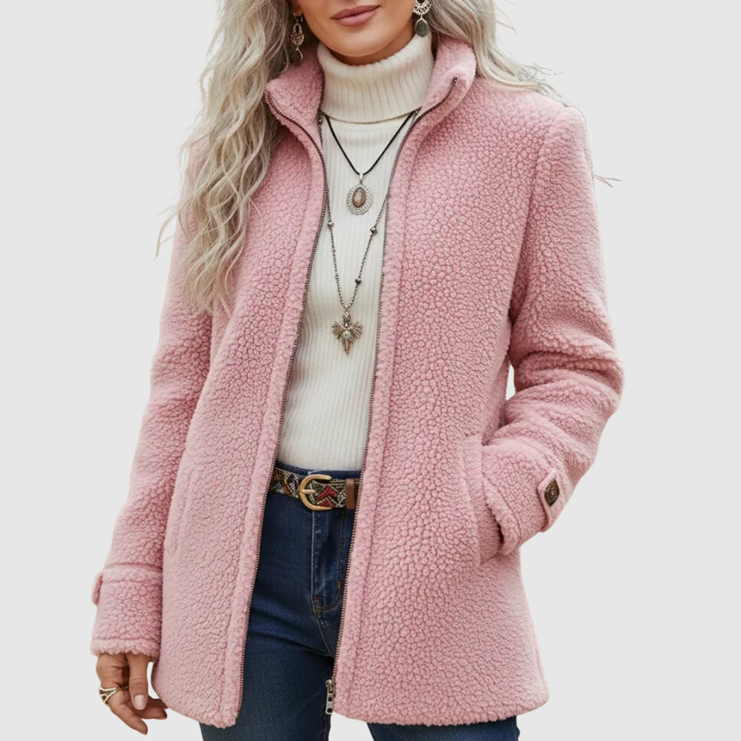 Carolyn β Cozy Sherpa Full Zip Jacket