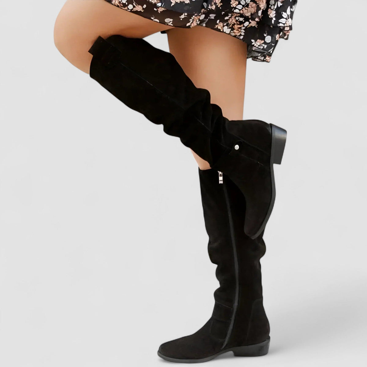 Juanita – Knee-High Western Slouch Boots