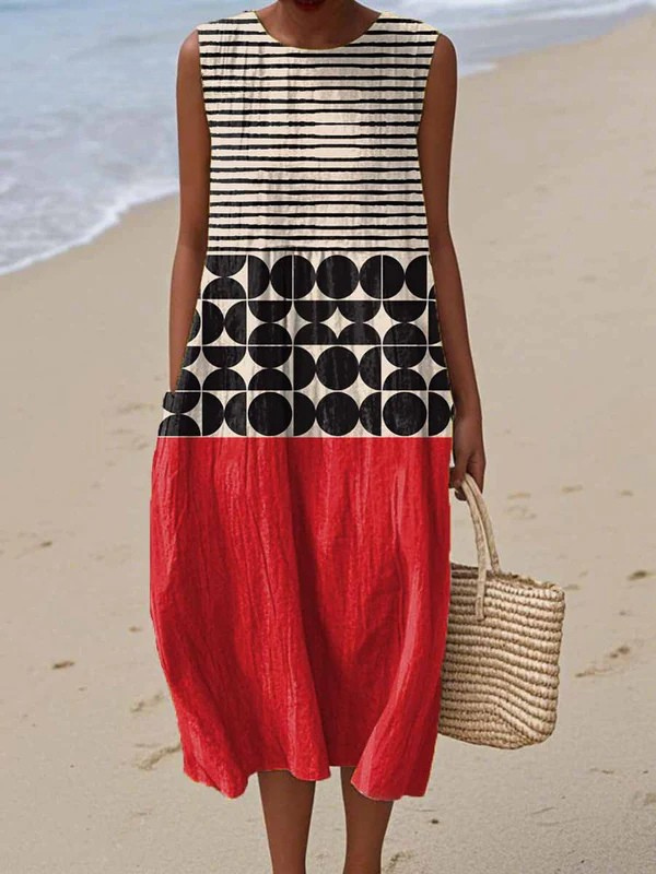 Kanya | Colourblock Midi Dress