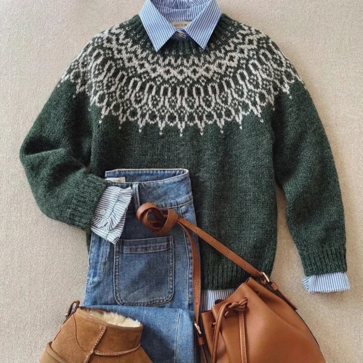 Mona – Fair Isle Knit Sweater