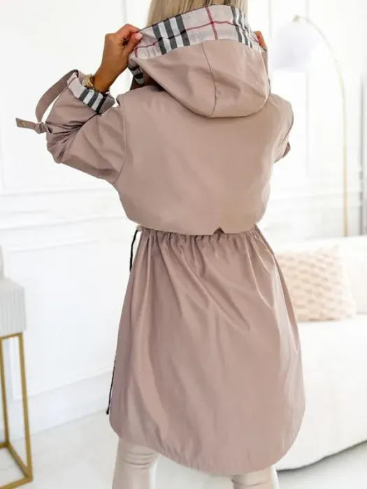 Melanie – Hooded Zip-Up Windproof Coat