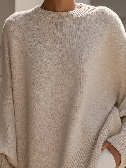 Lesley – Oversized Draped Knit Sweater