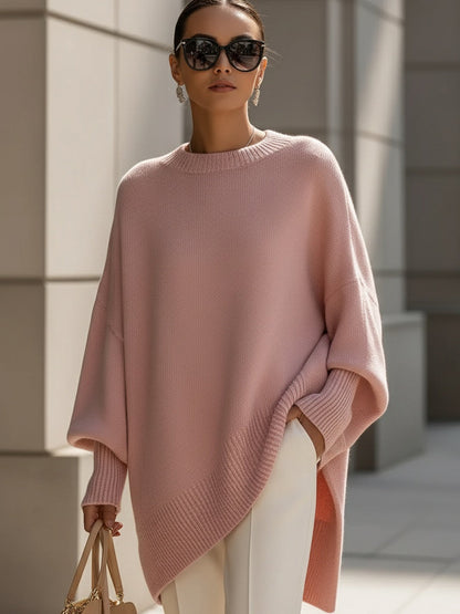 Lesley – Oversized Draped Knit Sweater