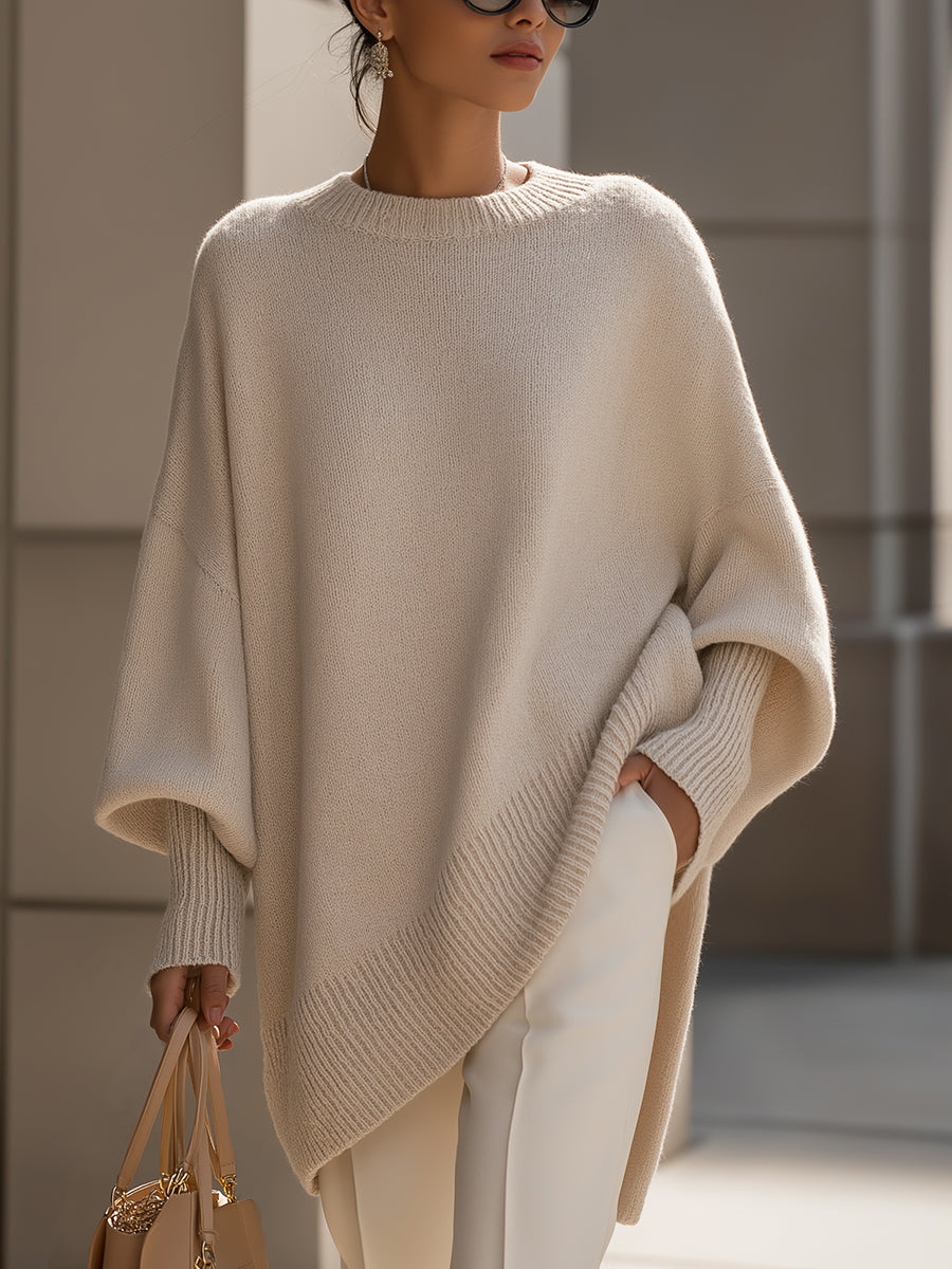 Lesley – Oversized Draped Knit Sweater