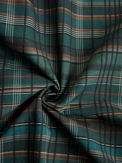 Rose – Plaid Button-Down Maxi Dress