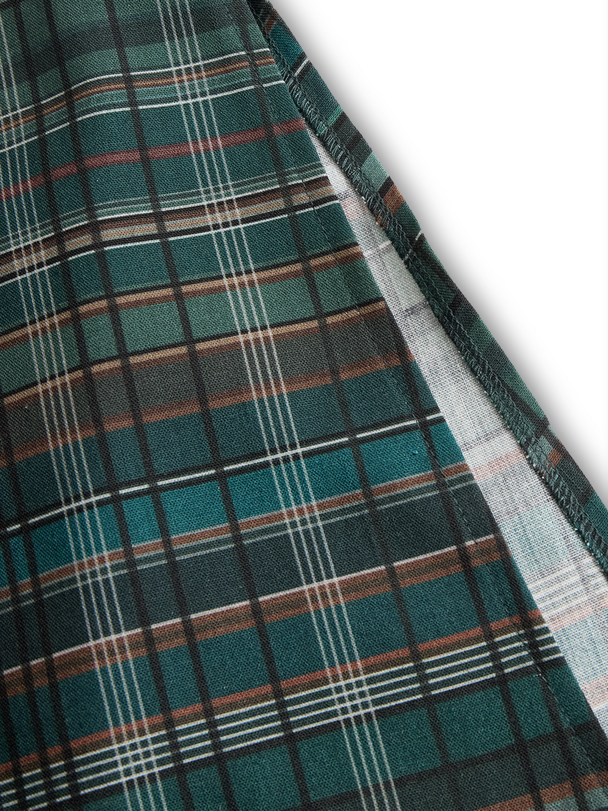 Rose – Plaid Button-Down Maxi Dress