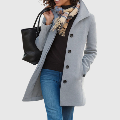 Constance – Classic Tailored Single-Breasted Coat