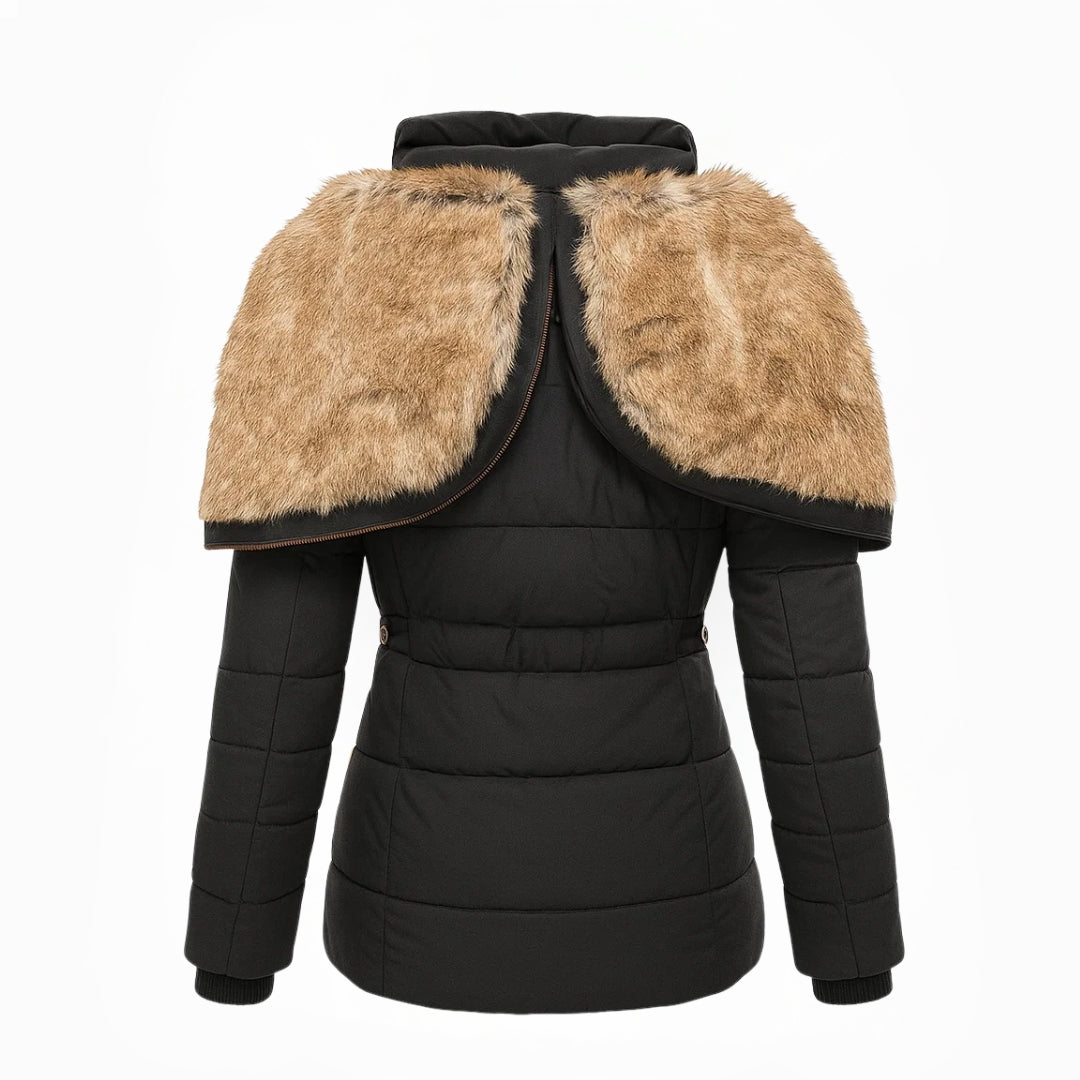 Jodi – Faux Fur-Lined Fitted Winter Coat