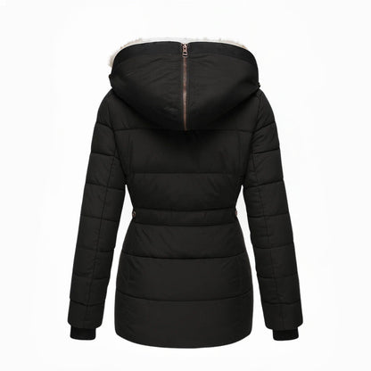 Carol – Insulated Puffer Coat with Faux-Fur Hood