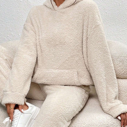 Cheryl – Cozy Teddy Fleece Hoodie Lounge Set