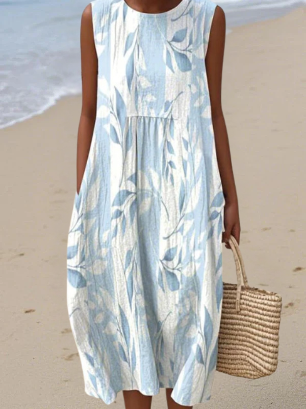 April | Leafy Midi Dress