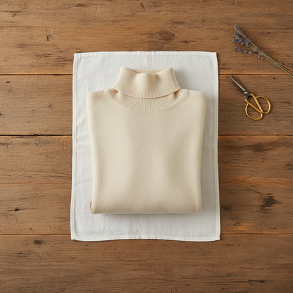 Renata – Colour-block Turtleneck Sweater