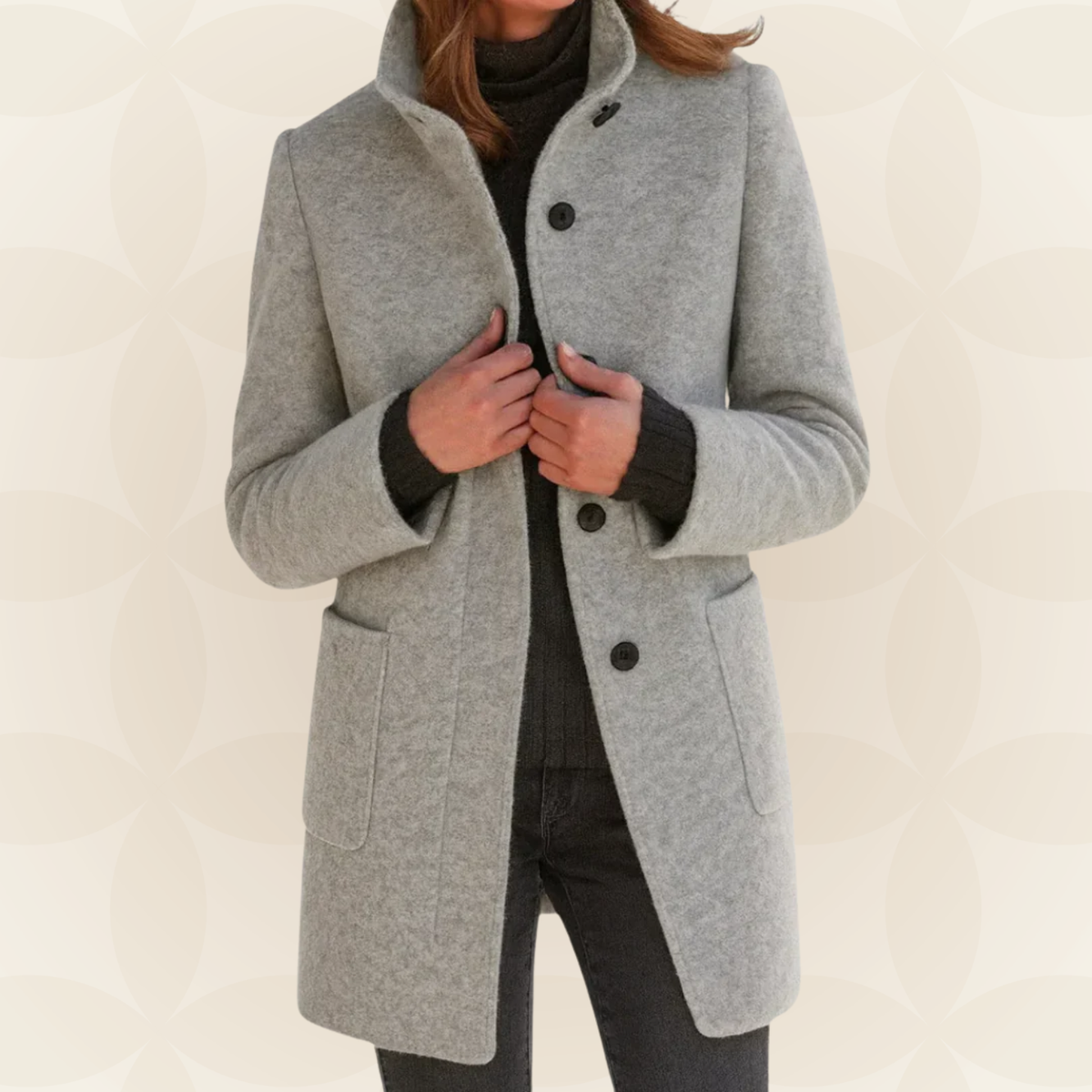 Debbie – Tailored Stand-Collar Coat