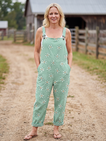 Anastasia | Floral-Print Overalls