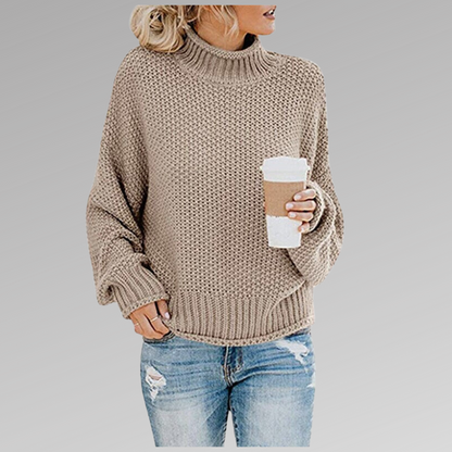 Sharon – Turtleneck Knit Sweater