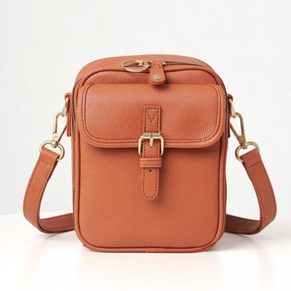 Brenda – Structured Buckle Crossbody Bag