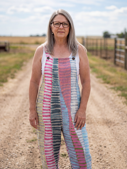 Cady | Striped Overalls