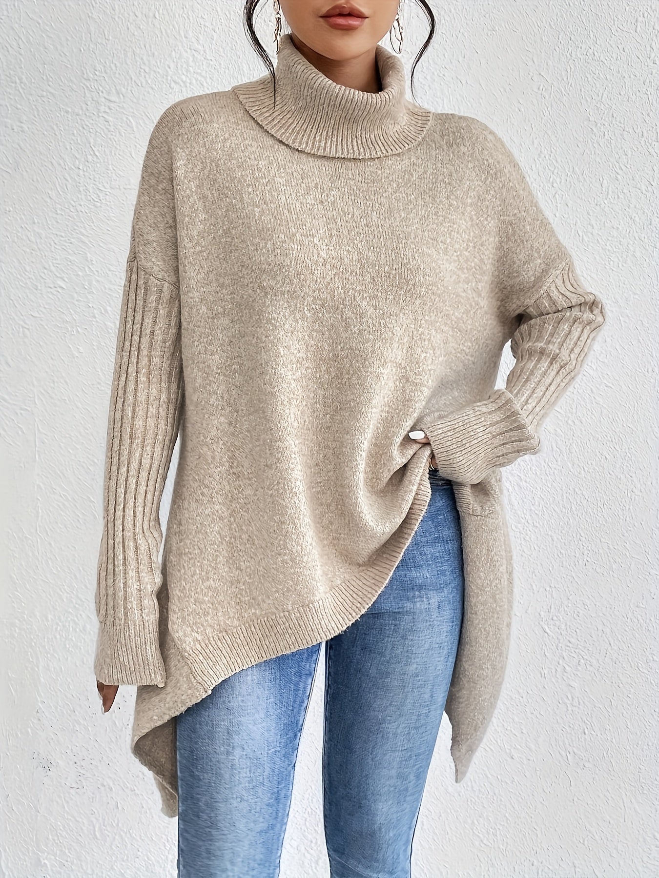 Jodi – Turtleneck Oversized Casual Sweater
