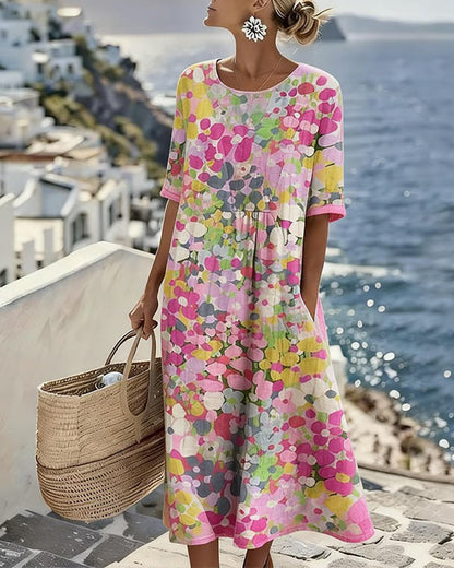 Sheri – Floral Print Midi Dress
