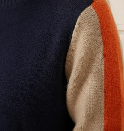 Hazel – Colour-block Knit Sweater