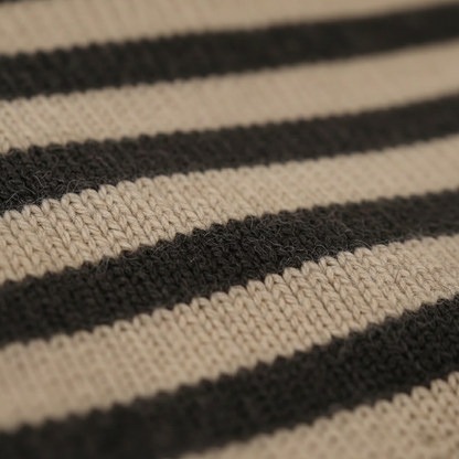 Millicent – Striped Turtleneck Knit Sweater