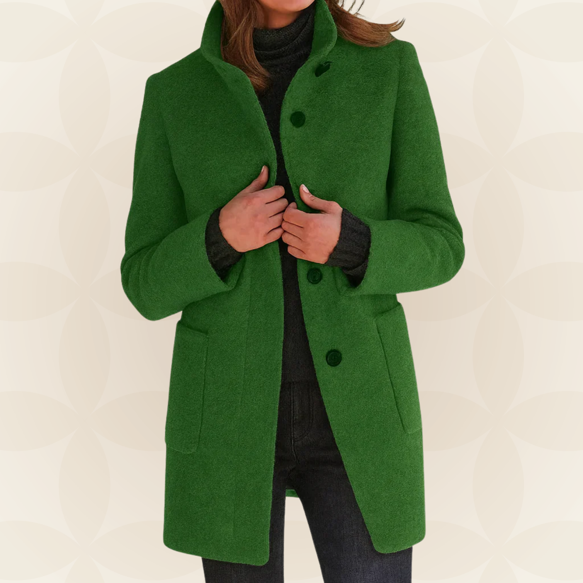 Debbie – Tailored Stand-Collar Coat