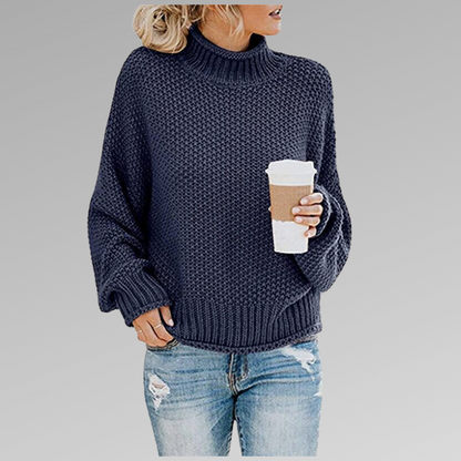 Sharon – Turtleneck Knit Sweater