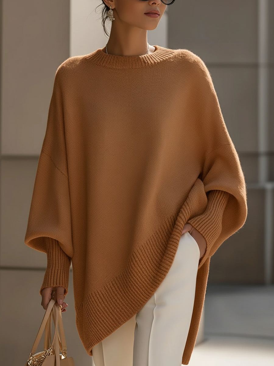 Lesley – Oversized Draped Knit Sweater