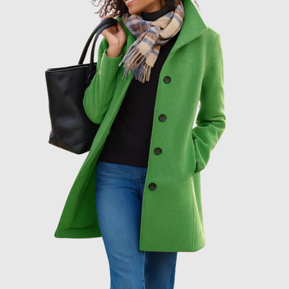 Constance – Classic Tailored Single-Breasted Coat