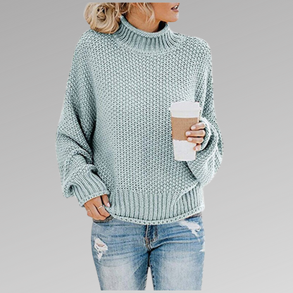 Sharon – Turtleneck Knit Sweater