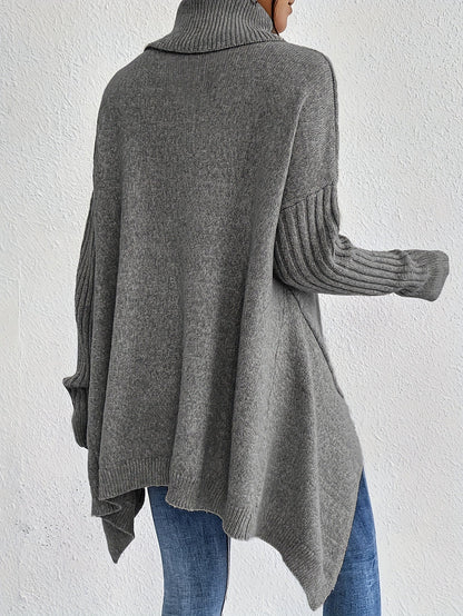 Karen – Oversized Turtleneck Knit Sweater