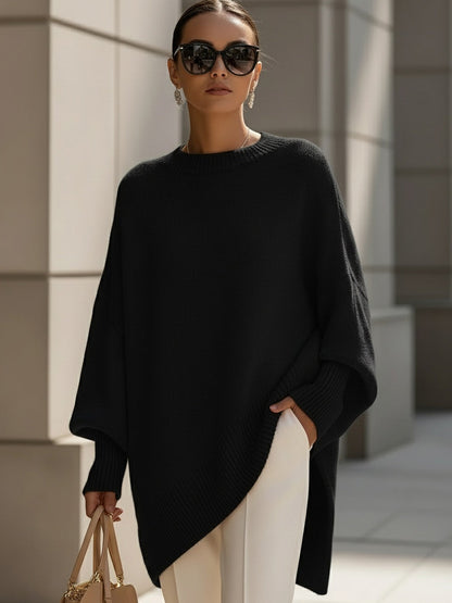Lesley – Oversized Draped Knit Sweater