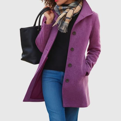 Constance – Classic Tailored Single-Breasted Coat