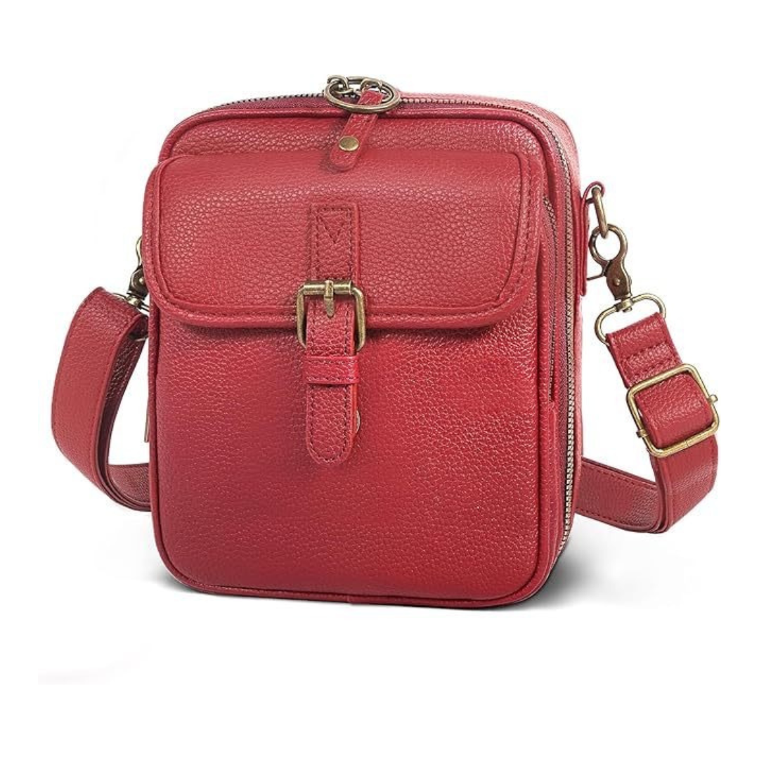 Brenda – Structured Buckle Crossbody Bag