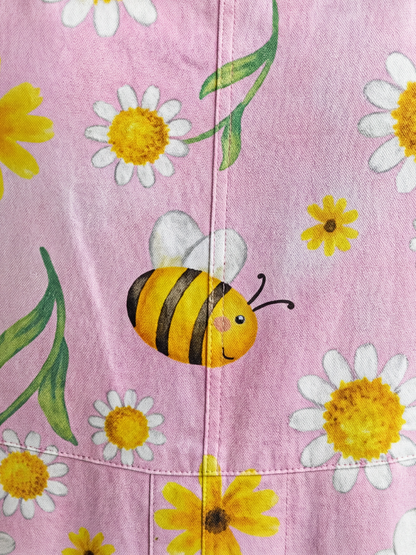 Macey | Daisy & Bee-Print Overalls