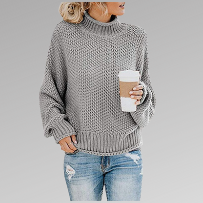 Sharon – Turtleneck Knit Sweater