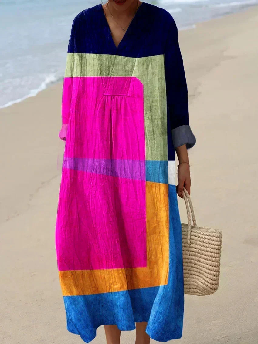 Kristyn | Colour-Block Maxi Dress