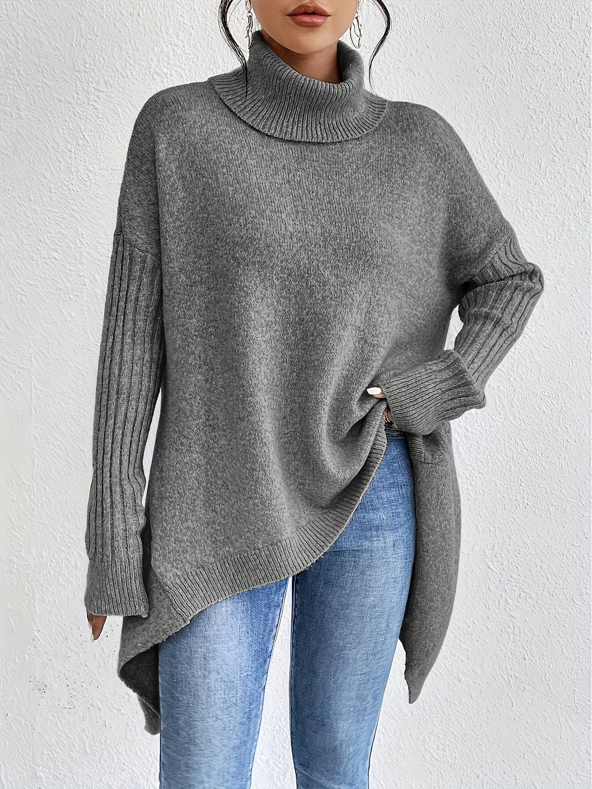 Jodi – Turtleneck Oversized Casual Sweater