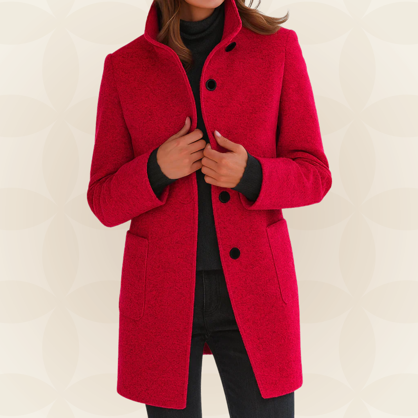 Debbie – Tailored Stand-Collar Coat