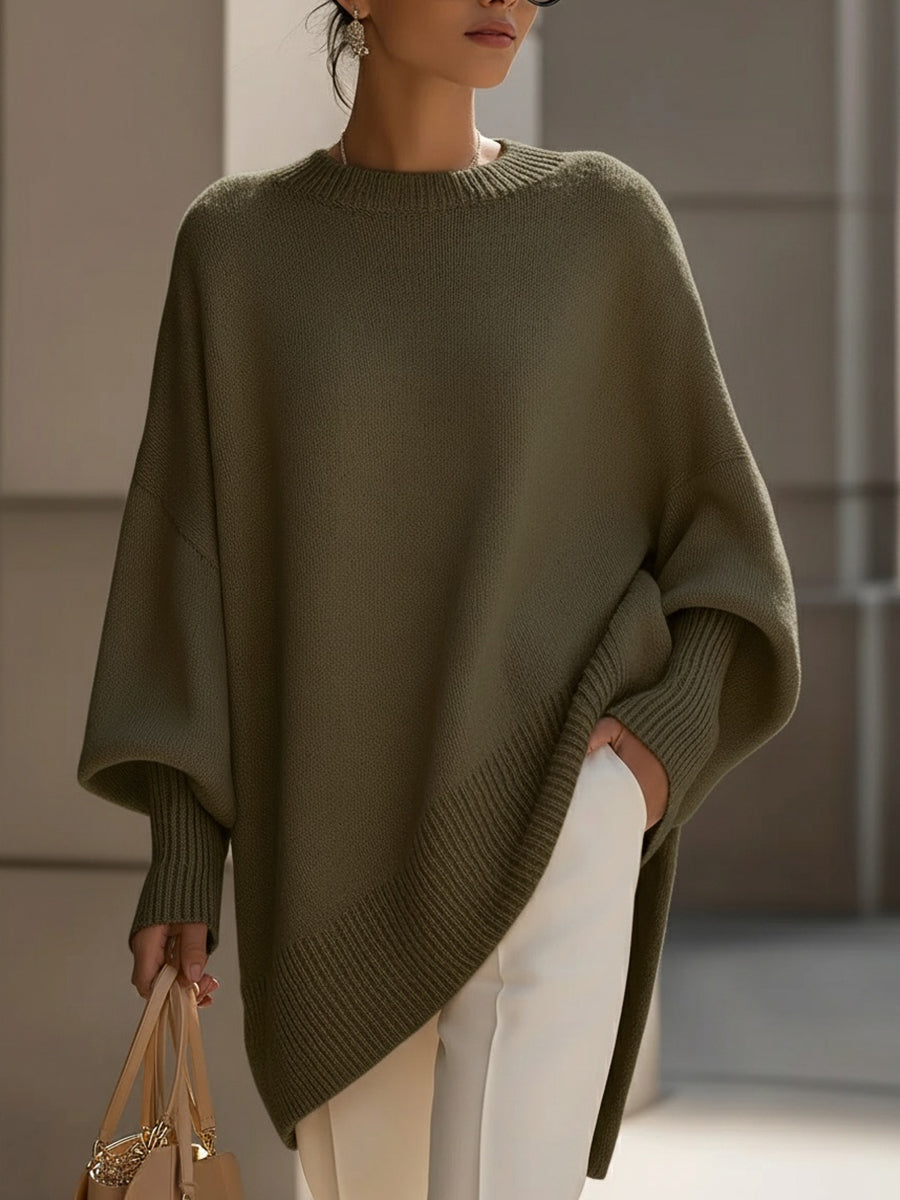 Lesley – Oversized Draped Knit Sweater