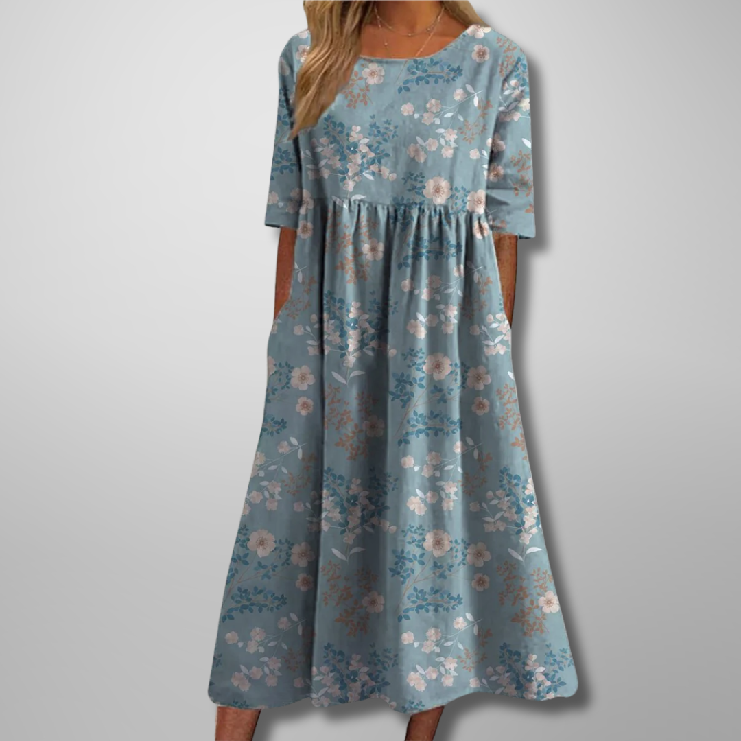 September | Relaxed Floral Midi Dress