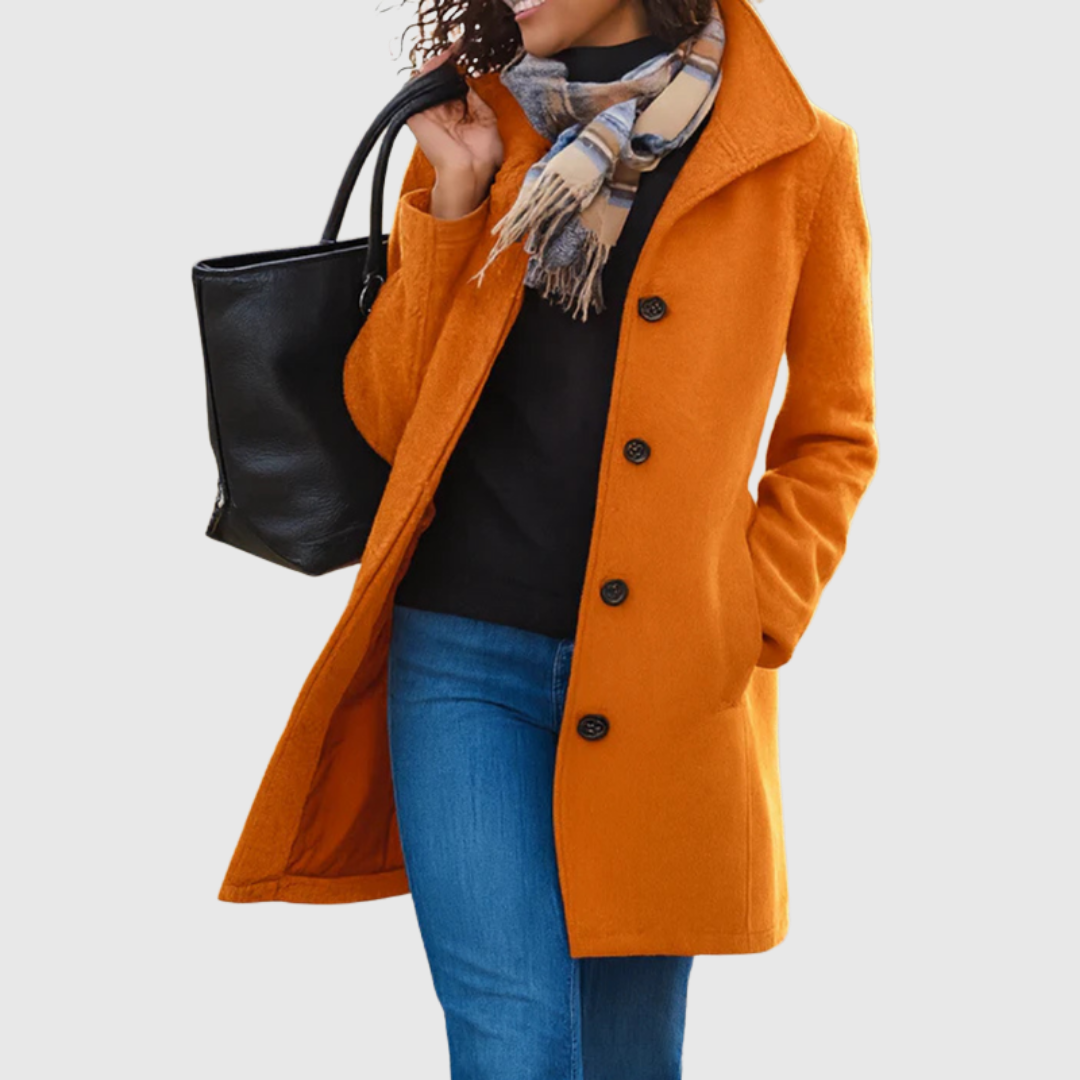Constance – Classic Tailored Single-Breasted Coat