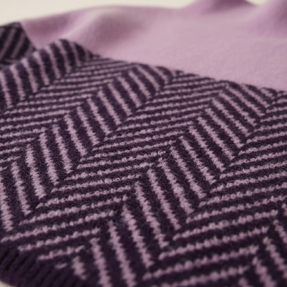 Kari – Herringbone Knit Turtleneck Sweater