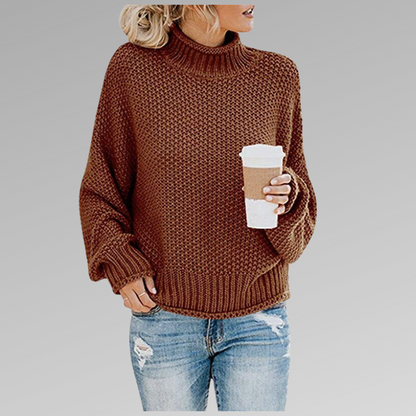 Sharon – Turtleneck Knit Sweater