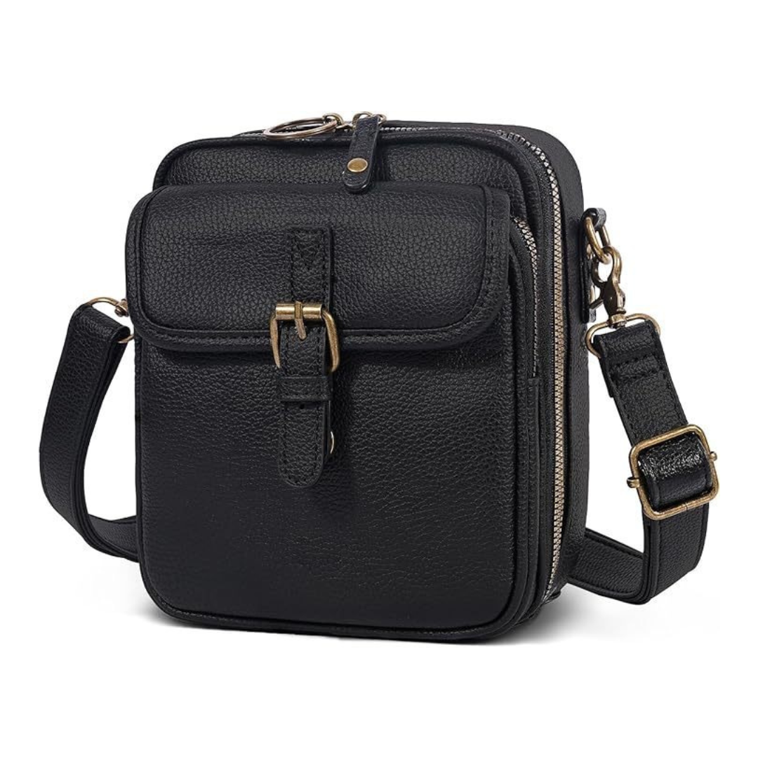 Brenda – Structured Buckle Crossbody Bag
