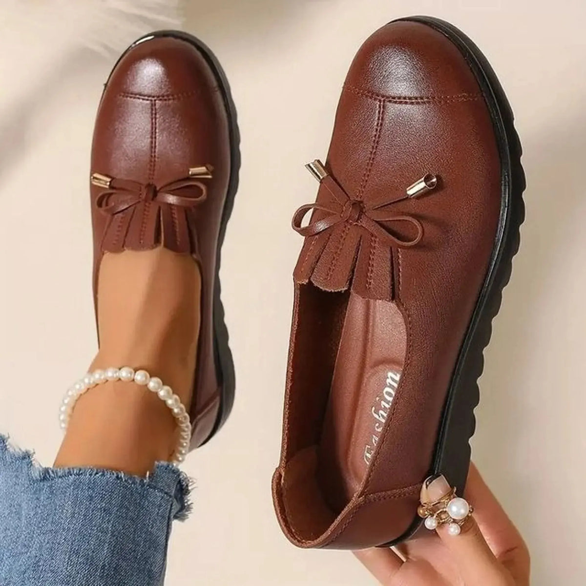 Dana – Bow Detail Comfort Loafers
