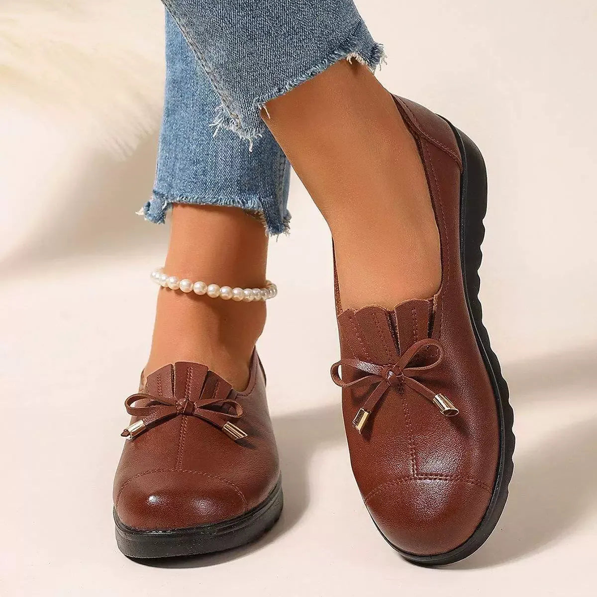 Dana – Bow Detail Comfort Loafers
