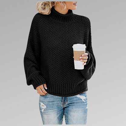 Sharon – Turtleneck Knit Sweater